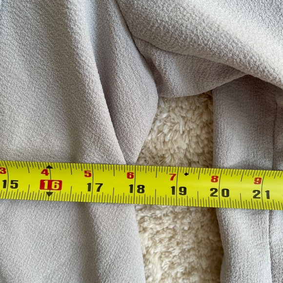 ARITZIA Wilfred Size 4 Chevalier Open Front Jacket Blazer Gray Crepe Lightweight - Picture 7 of 9